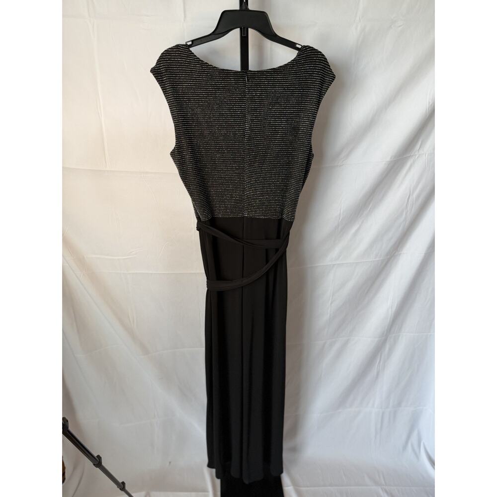 Connected Apparel Metallic Bodice Wide-Leg Jumpsuit Sz 12 NWT - Picture 7 of 11